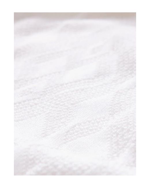 John Varvatos White Alistair Broken Argyle Turtleneck Sweater for men