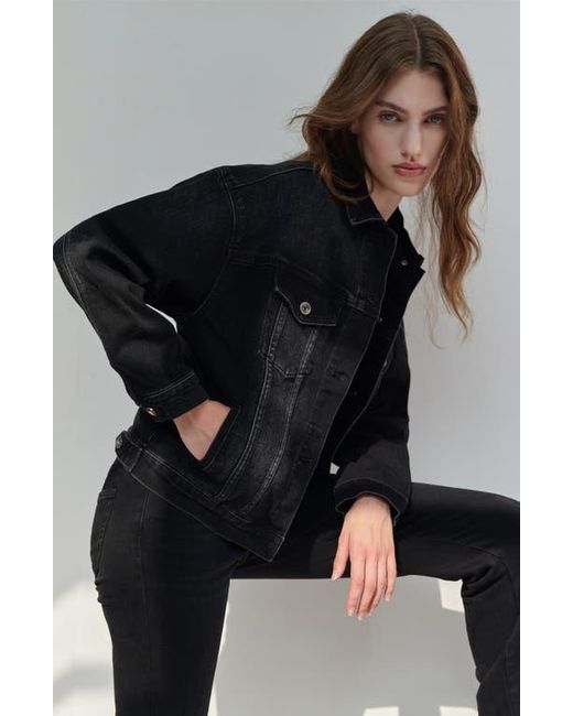 Bayeas Black Oversize Denim Jacket