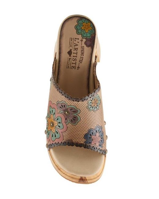 Spring Step Brown Retrostar Platform Slide Sandal