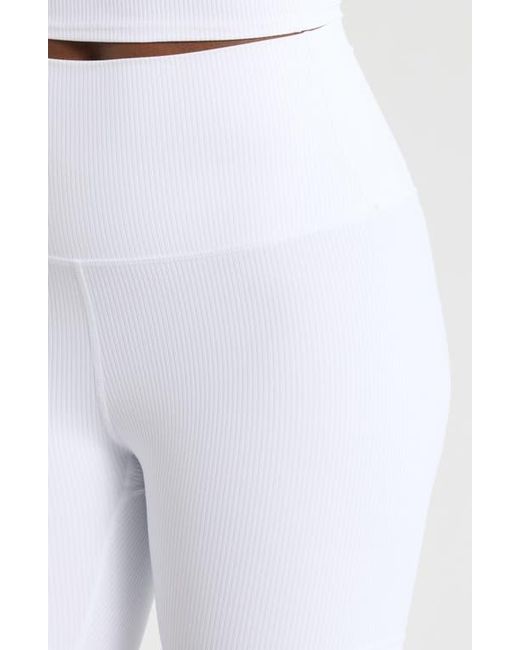 Mpg White Ribbed Shorts