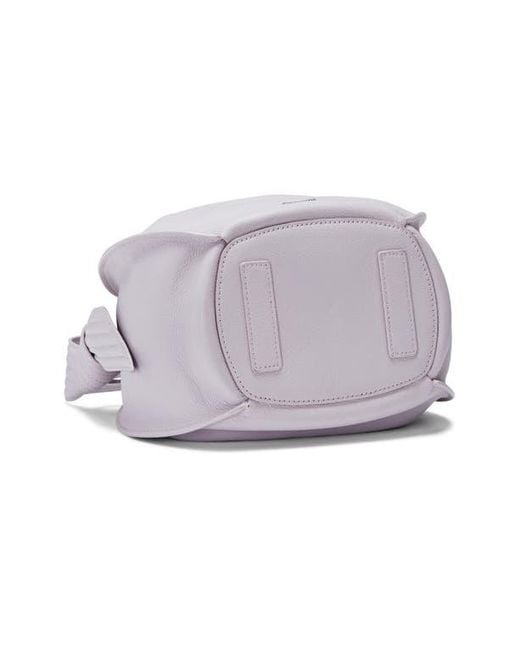 orYANY Purple Selena Leather Bucket Bag