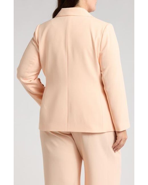 Tahari Natural One-Button Blazer