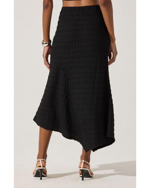 Astr Black Smock Asymmetric Skirt