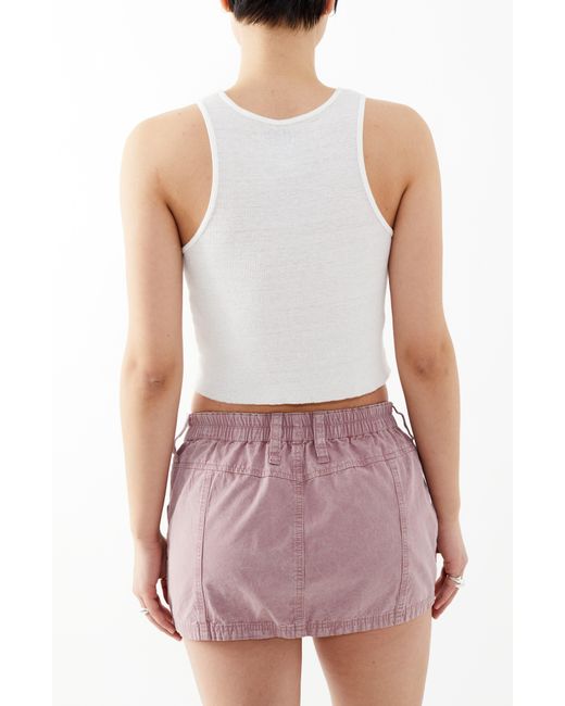 BDG Pink Y2k Cotton Cargo Miniskirt