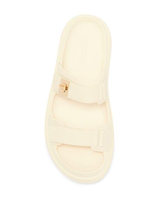 Steve Madden White Bigschmona Platform Sandal