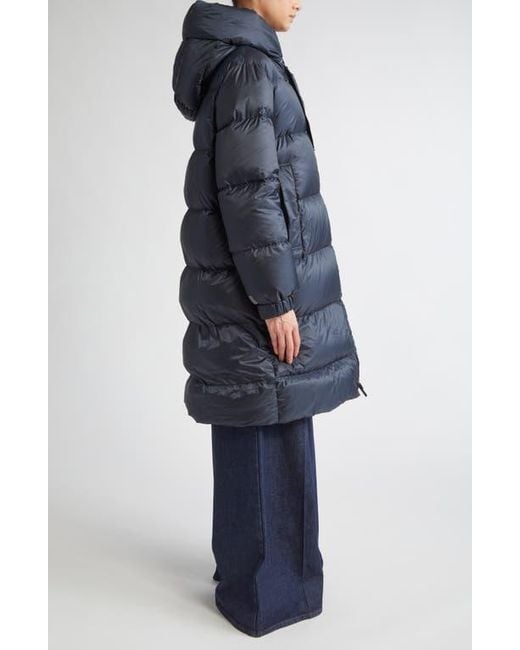 Max Mara Blue The Cube Sei Down Longline Coat