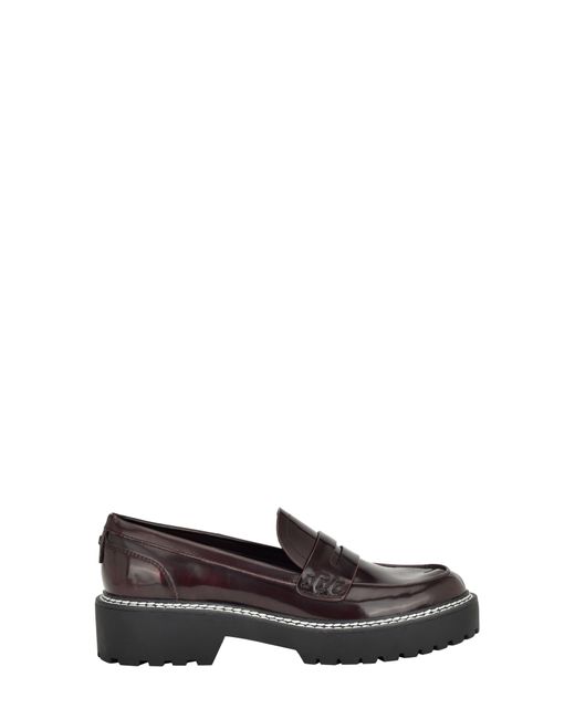 Calvin Klein Suzie Penny Loafer in Black | Lyst