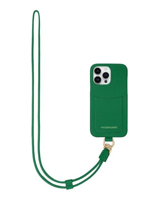 Maison De Sabre Green Sling Phone Case