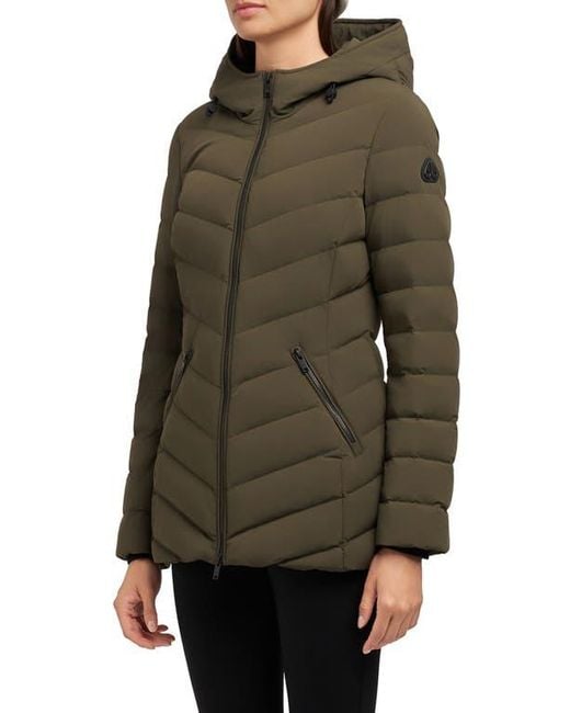 Moose Knuckles Green Rockcliff 5 Water Repellent Hooded 800 Fill Power Down Puffer Jacket