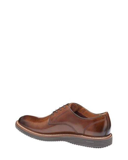 Johnston & Murphy Brown Upton Plain Toe Derby for men