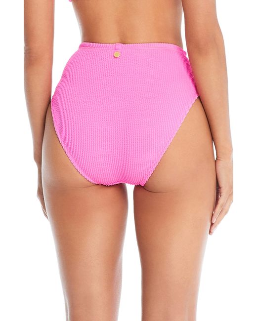 Rod Beattie Pink High Waist Bikini Bottoms