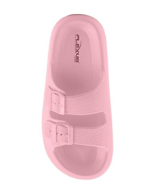 Flexus by Spring Step Pink Bubbles Waterproof Slide Sandal