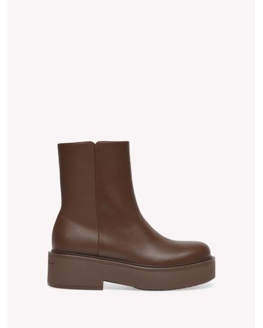 Gianvito Rossi Brown Hiro Bootie