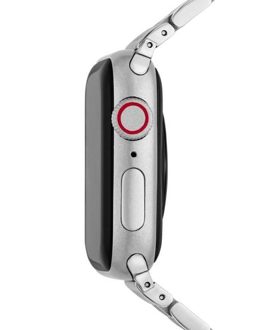 Michele White Tapered Apple Watch Bracelet Watchband