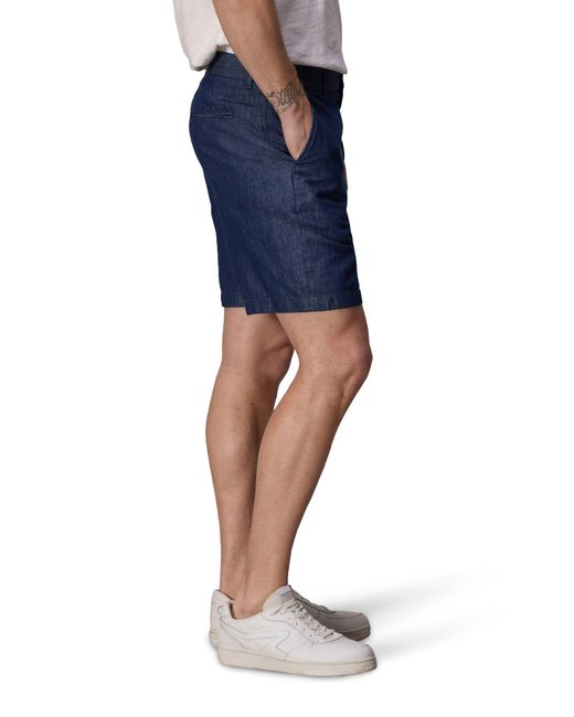 Rag & Bone Blue Elliot Chambray Shorts for men
