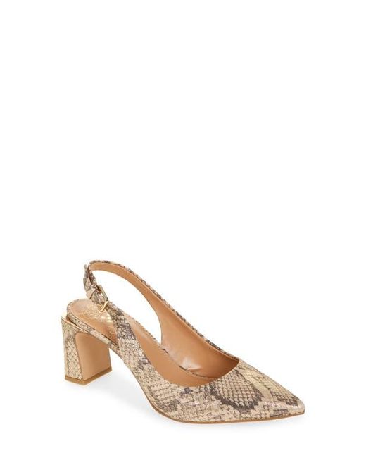 Vince Camuto Metallic Hamden Pointed Toe Slingback Pump