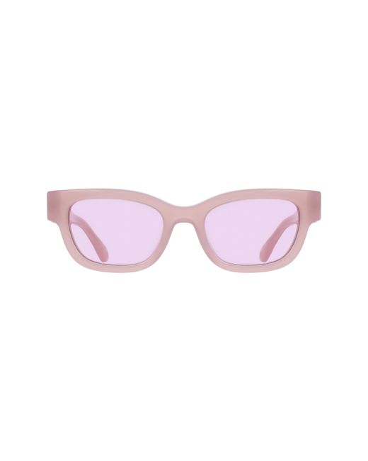 Ferragamo Pink 52Mm Modified Rectangular Sunglasses