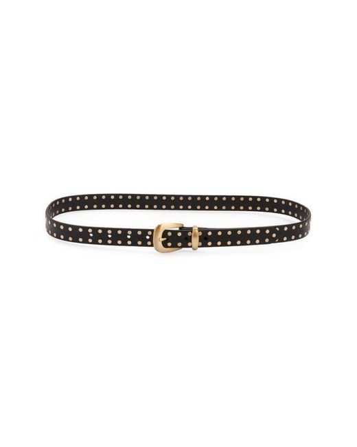 Madewell Studded Western Belt in Black and Silver Madewell Studded Western Belt In Suede | Shopbop main image 4