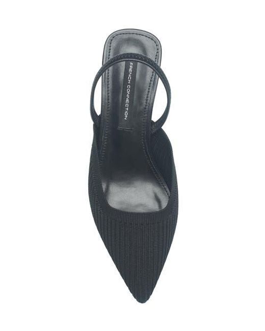 French Connection Blue Ladies Coco Slingback Kitten Heel