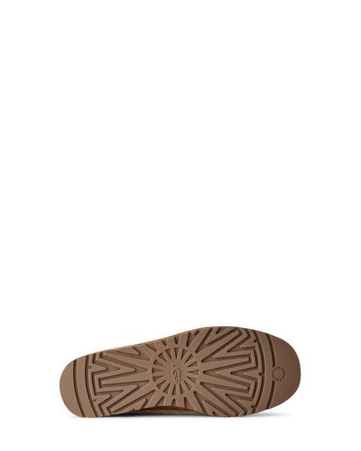 Ugg Natural Zora Genuine Shearling Trim Ballet Flat