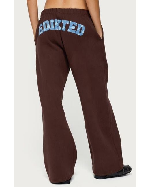 Edikted Brown Really Sweatpants