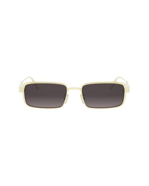 Dior Brown Cannage S2U Rectangular Sunglasses