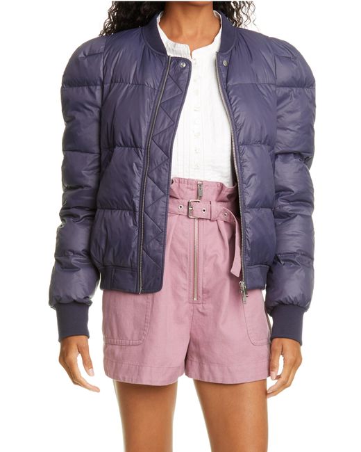 Étoile Isabel Marant Isabel Marant Étoile Cody Puffer Bomber Jacket in  Midnight (Blue) - Lyst