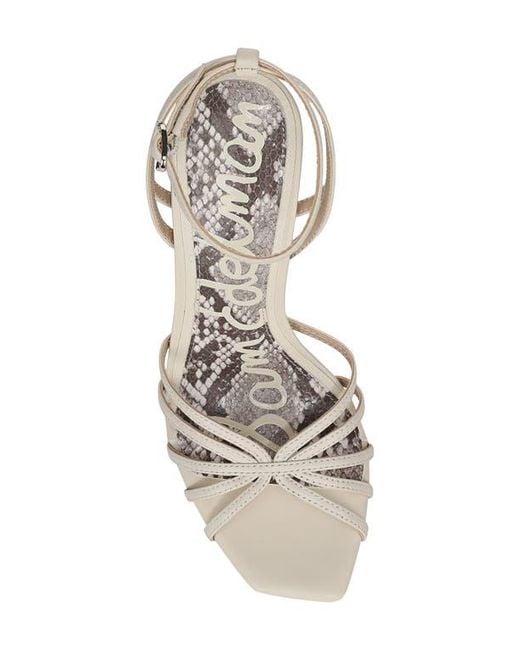 Sam Edelman White Lili Ankle Strap Sandal
