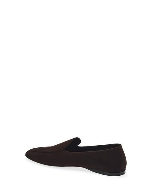 The Row Black Awar Loafer Flat
