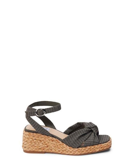 Matisse Black Ibiza Ankle Strap Platform Wedge Sandal