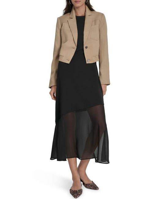 DKNY Black Crop Blazer