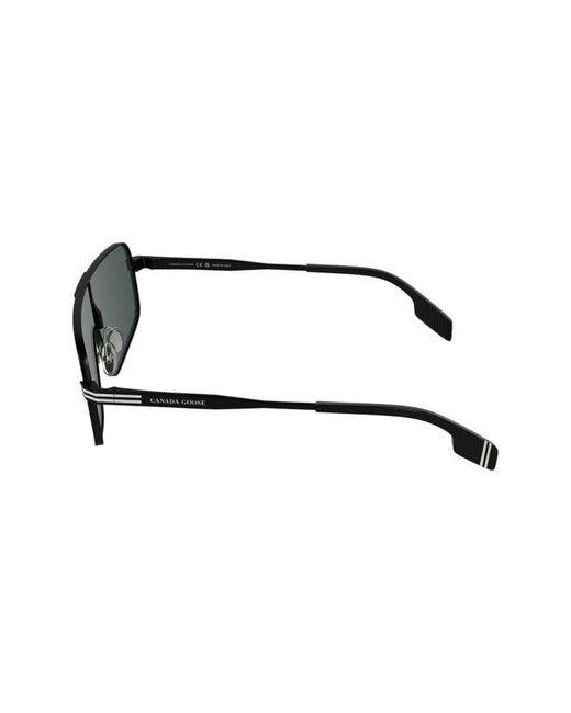 Canada Goose Green 58Mm Gradient Modified Rectangular Shield Sunglasses