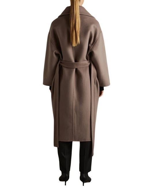 SELECTED FEMME Cappotto Cinturato In Lana Riciclata - Modello Invernale Con Tasche E Colletto A Risvolto