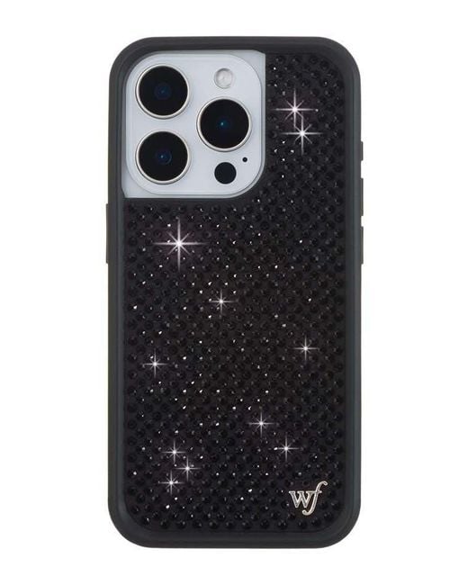 Wildflower Cases Black Rhinestone Iphone Case