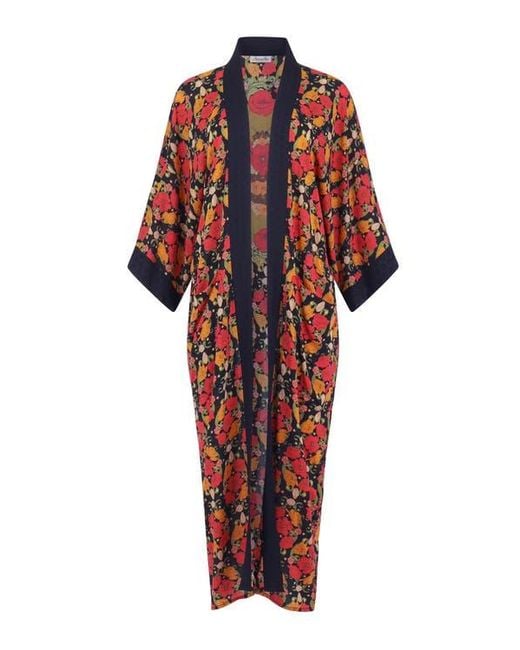 Henelle Red Duster Robe