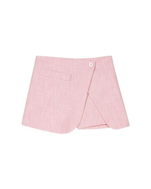 Maje Green Layered-Effect Suit Shorts