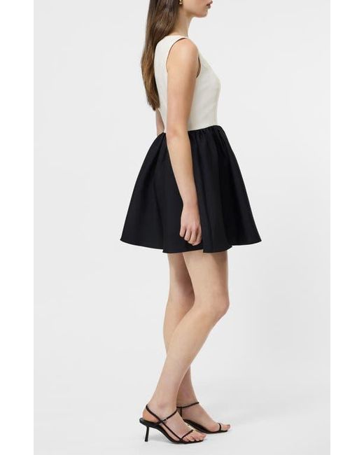 slim fit dress slacks Teal & Black Color Block Sheer Collared Neck Short Sleeve A-Line Mini Dress  /1-2-2-1