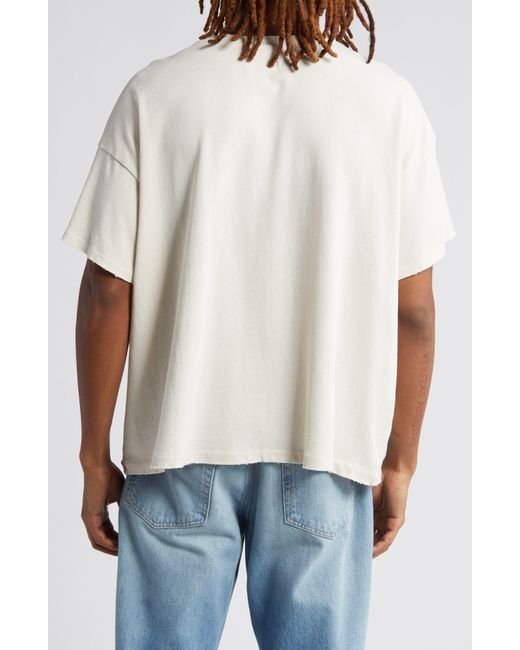 Elwood White Oversize Crewneck T-shirt for men