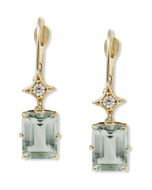 Anzie Metallic Jac + Jo Aurora Rectangular Drop Earrings