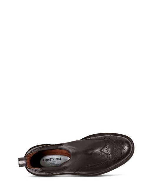 Kenneth Cole Brown Frank Wingtip Chelsea Boot for men