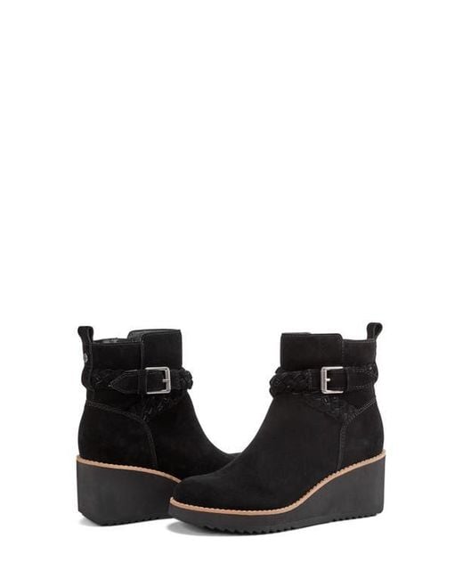 Earth Black Chace Wedge Bootie