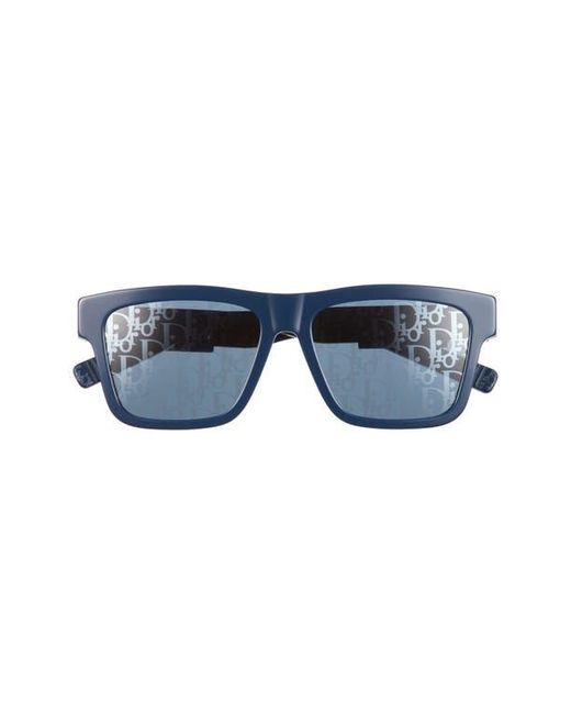 Dior Blue B23 S4I 56Mm Rectangular Sunglasses for men