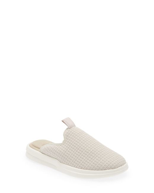 Lusso Cloud White Pelli Waffle Knit Slipper for men