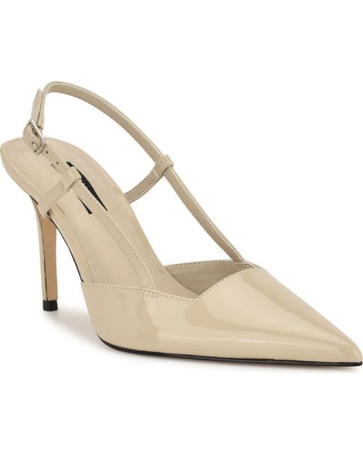 Nine West Metallic Mianda Pointed Toe Slingback Pump