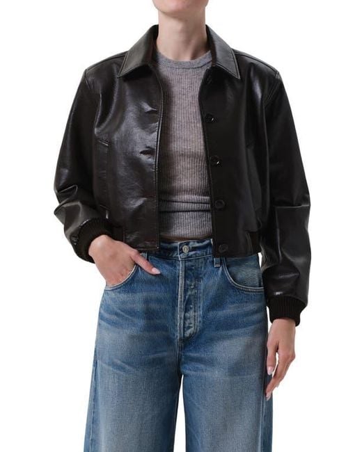 Citizens of Humanity Black Lola Bomber Jacket