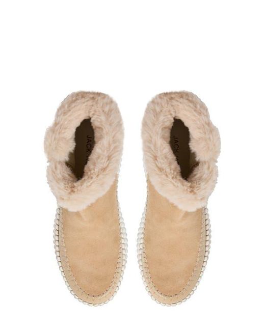 Jack Rogers Natural Janetta Faux Fur Bootie