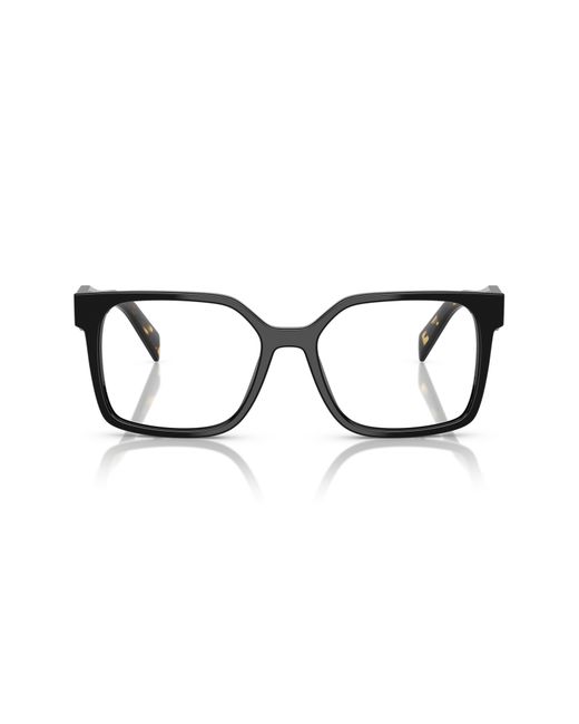 Prada Black 54Mm Rectangular Optical Glasses