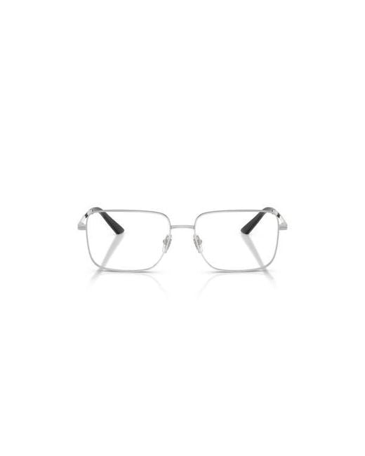 Versace Metallic 57Mm Rectangle Optical Glasses for men