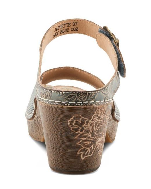Spring Step Brown Japhette Platform Sandal