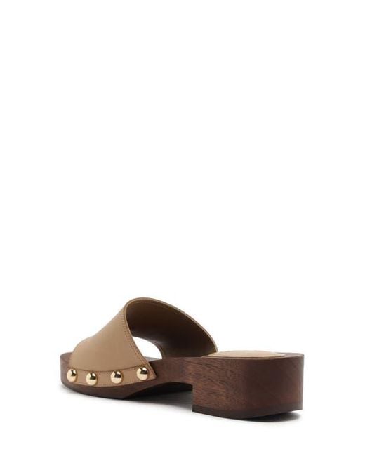 SCHUTZ SHOES Brown Shayla Slide Sandal